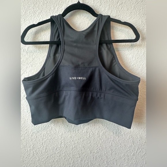 LIVE WELL Size XL Women's Black Sports Bra - Picture 2 of 5